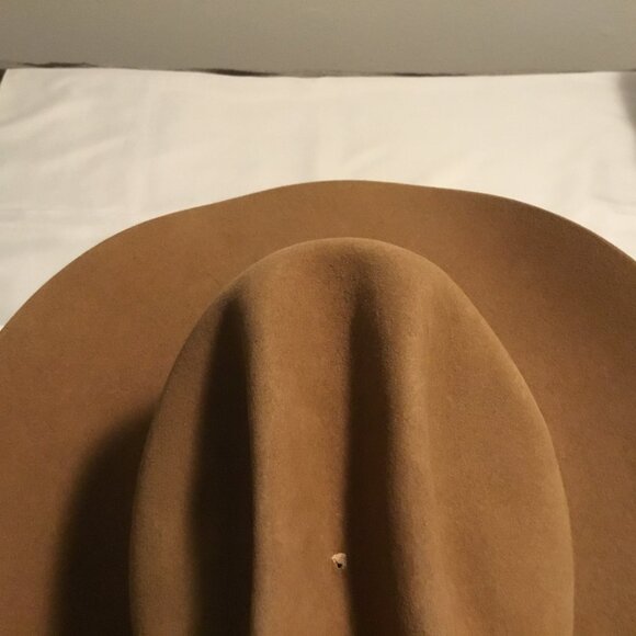 Resistol George Strait Hill Country Felt/Wool/Beaver? Hat 7 Chestnut - Picture 6 of 11
